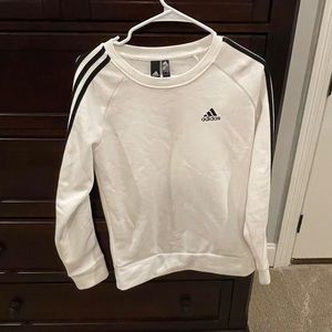 Adidas pull over white sweater